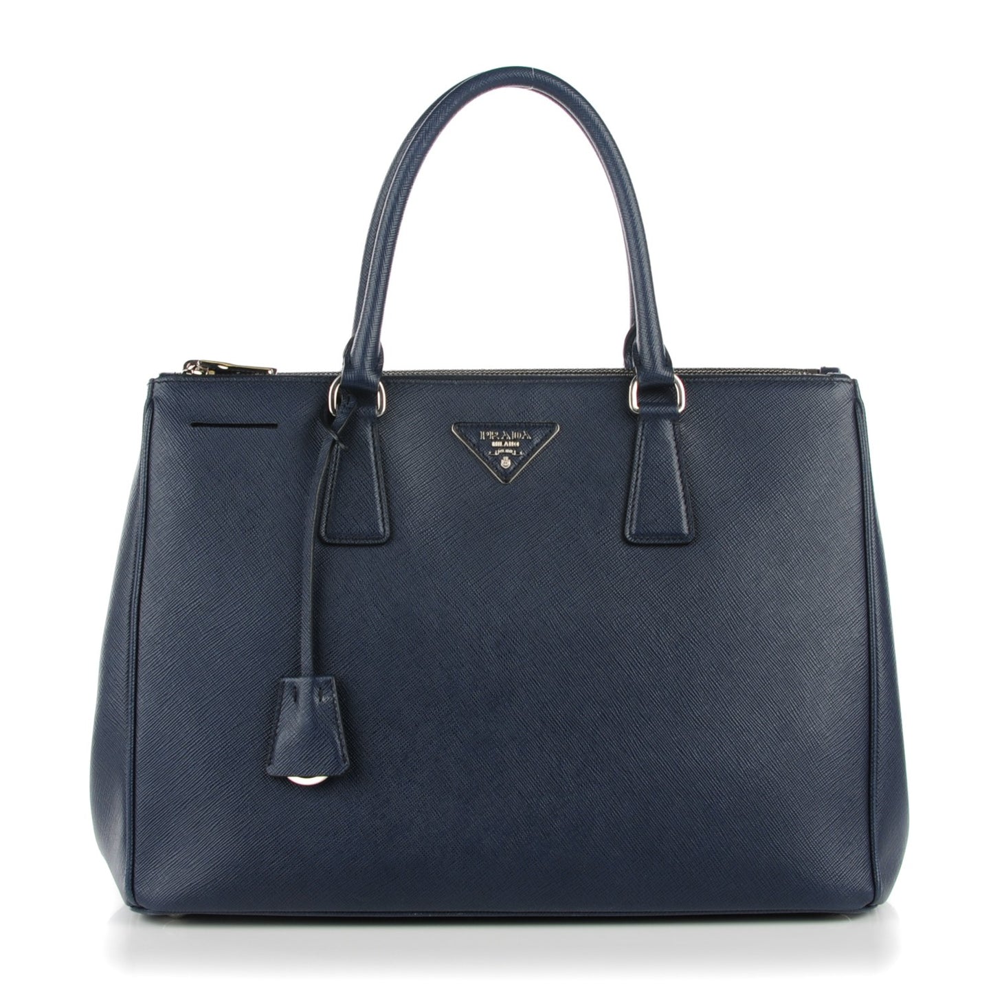 Saffiano Medium Galleria Double Zip Tote Baltico