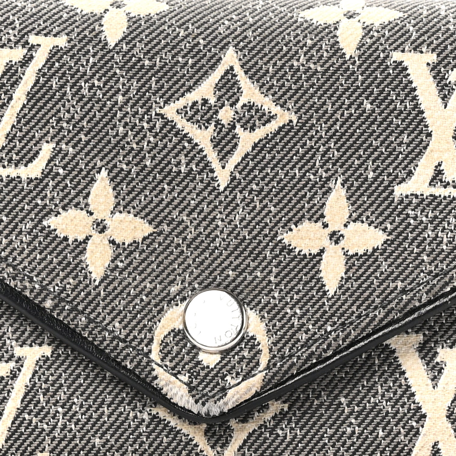 Louis Vuitton Denim Monogram Jacquard Victorine Wallet Grey 8 of 9