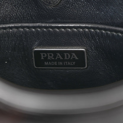 Prada Spazzolato Cleo Shoulder Bag Black 6 of 9