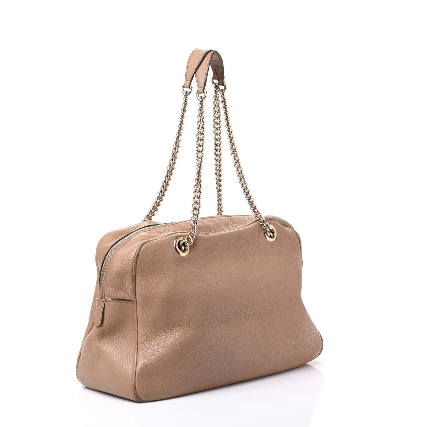 Pebbled Calfskin Medium Soho Bowler Camelia