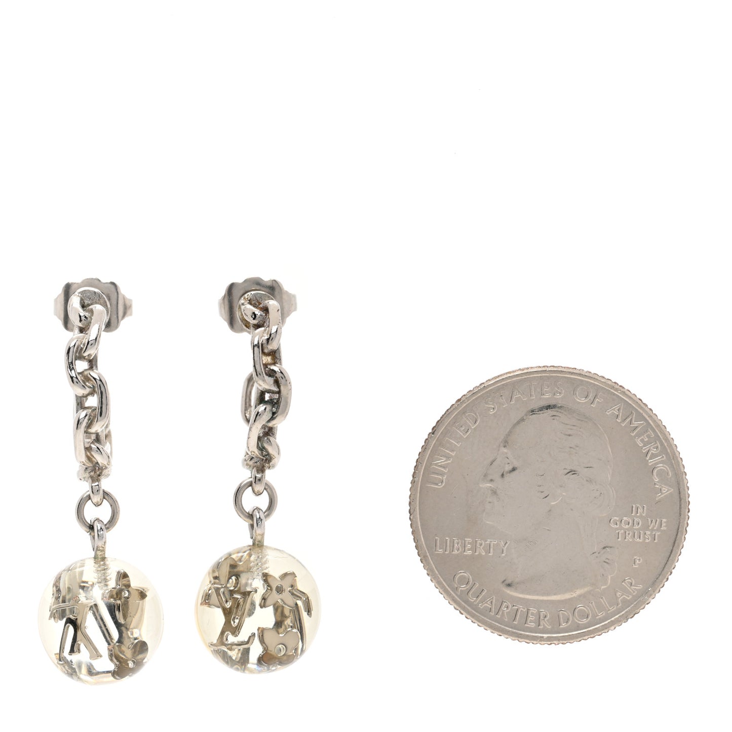 Resin Bubbles Inclusion Earrings Transparent