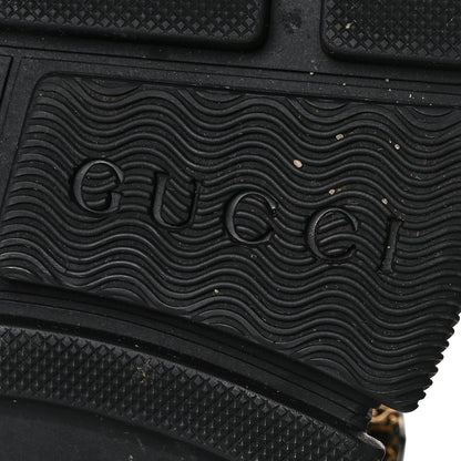 Gucci X SEGA Mesh Suede Calfskin Removable Crystals Womens Flashtrek Sneakers 39 Black Silver 6 of 8