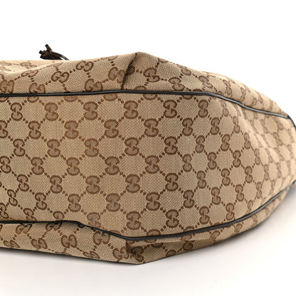 Gucci Monogram Margaux Calfskin Medium Emily Hobo Beige Ebony Cocoa 9 of 11