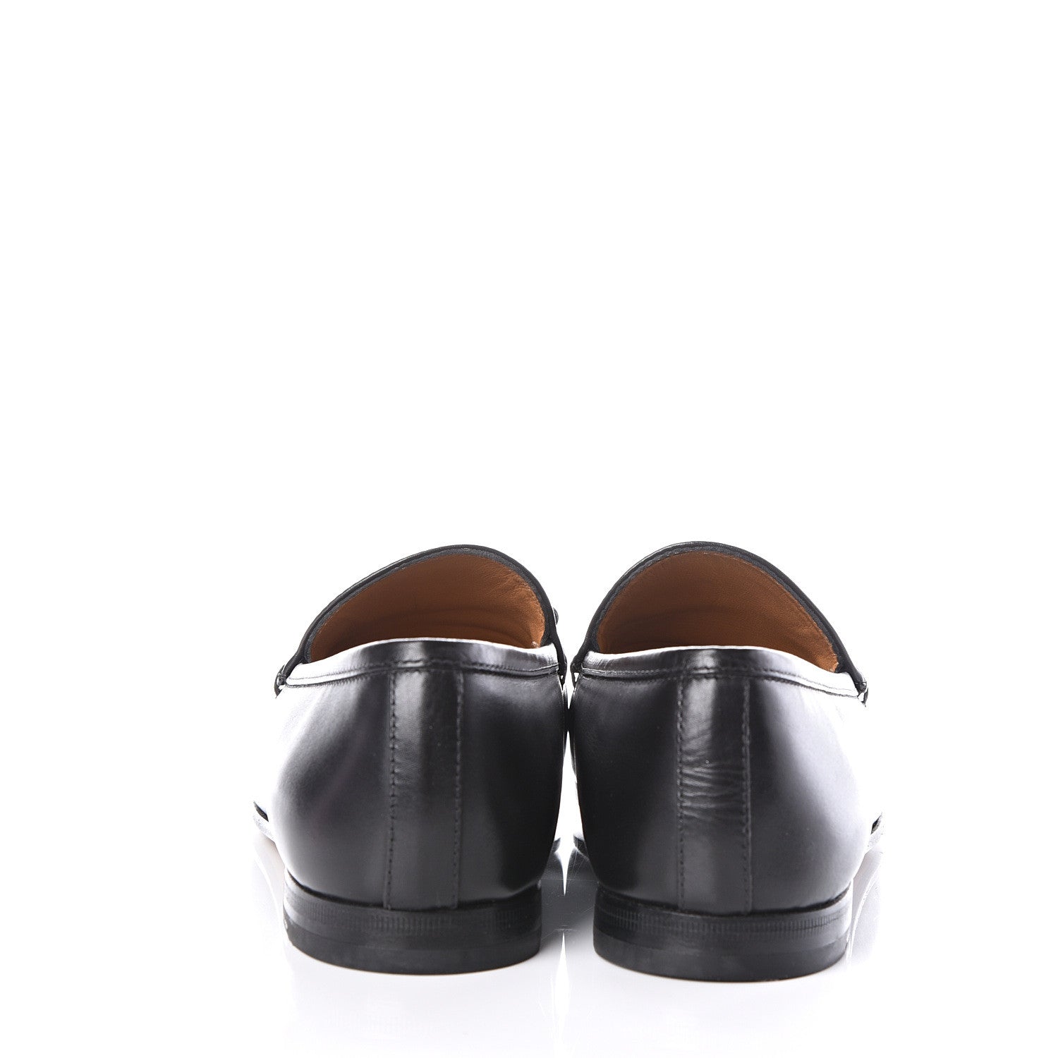 Gucci Calfskin Womens Jordaan Loafers 38.5 Black 7 of 11