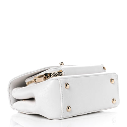 Chanel Caviar Quilted Small Business Affinity Flap White 3 of 11