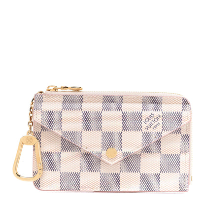 Louis Vuitton Damier Azur Recto Verso Card Holder Rose Ballerine 1 of 7