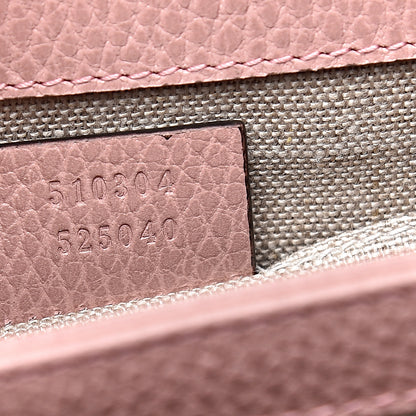 Gucci Dollar Calfskin Small Interlocking G Shoulder Bag Soft Pink 7 of 11