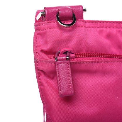 Prada Nylon Vela Flat Messenger Bag Fuxia 12 of 18