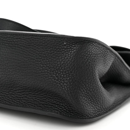 Hermes Taurillon Clemence Halzan 31 GM Black 10 of 14