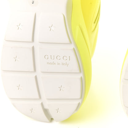 Gucci Calfskin Mens Rhyton Sneakers 9 Yellow Fluo 8 of 11