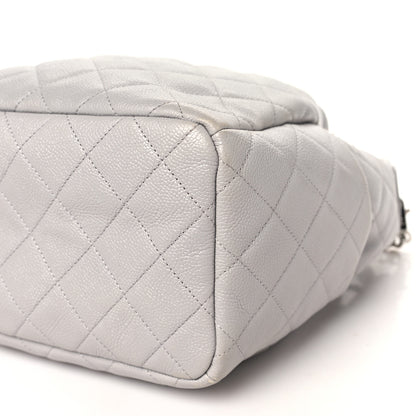 Chanel Caviar Quilted Small Chain Bucket Bag Light Gray 10 of 15