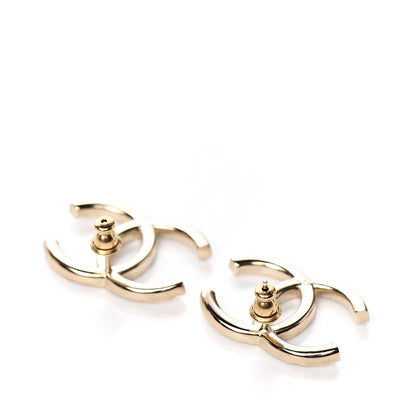 Chanel Baguette Crystal High Society CC Earrings Gold 3 of 5