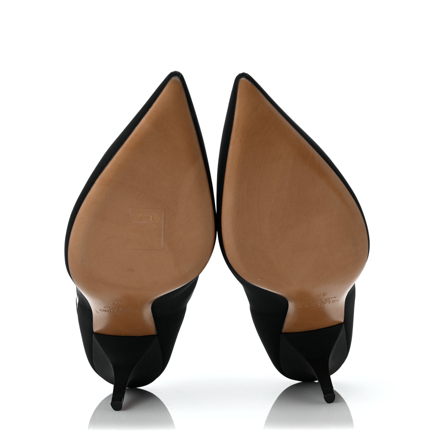 Eco Leather VLTN 70mm Sock Booties 37 Black White