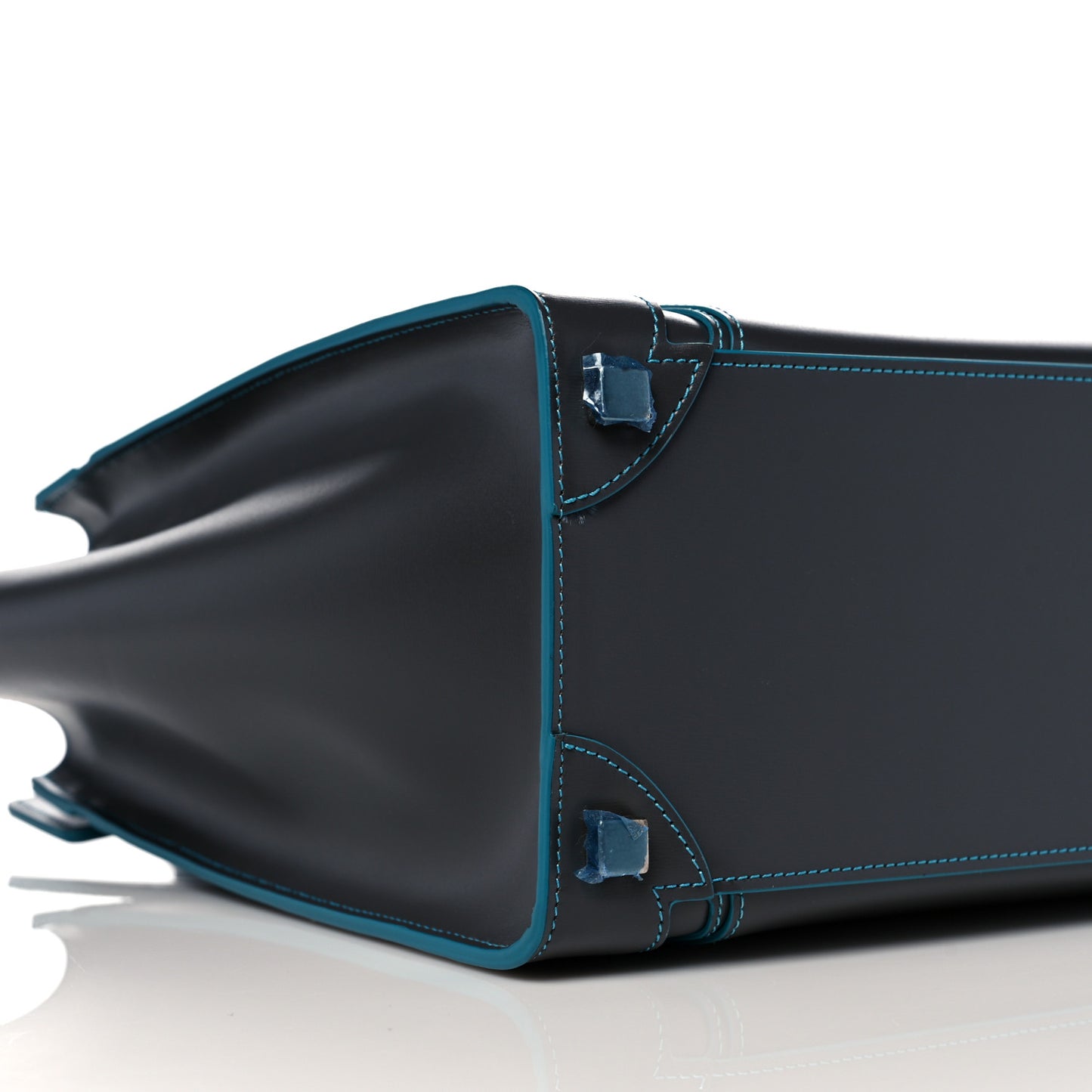 Satin Debossed Calfskin Micro Luggage Anthracite