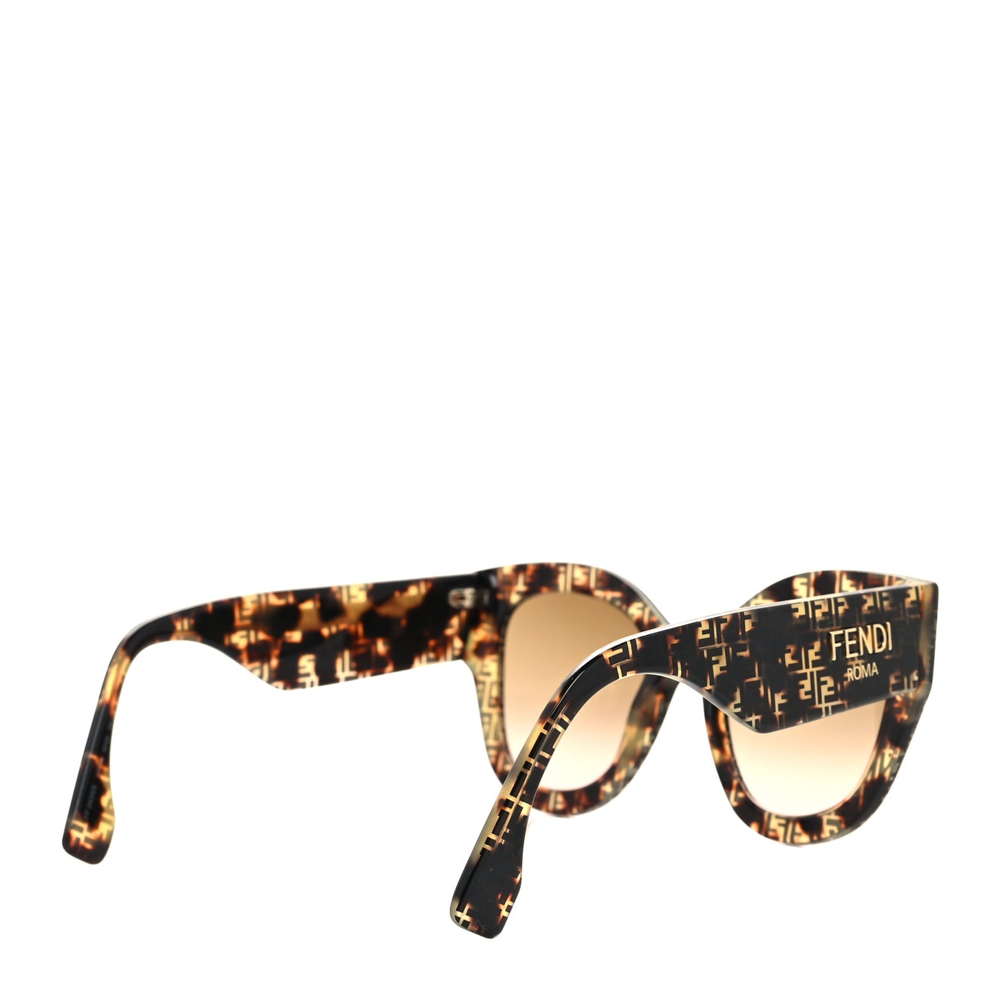Acetate Fendi Roma Cat Eye Sunglasses FF 0435/S Havana