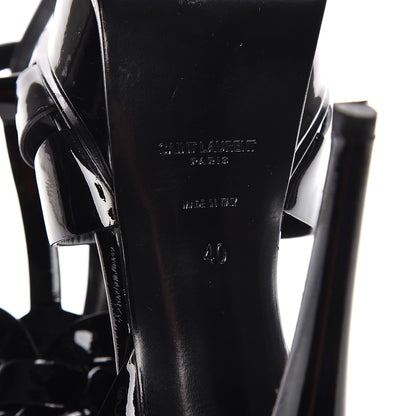 Saint Laurent Patent Tribute 105 Platform Sandals 40 Black 7 of 8
