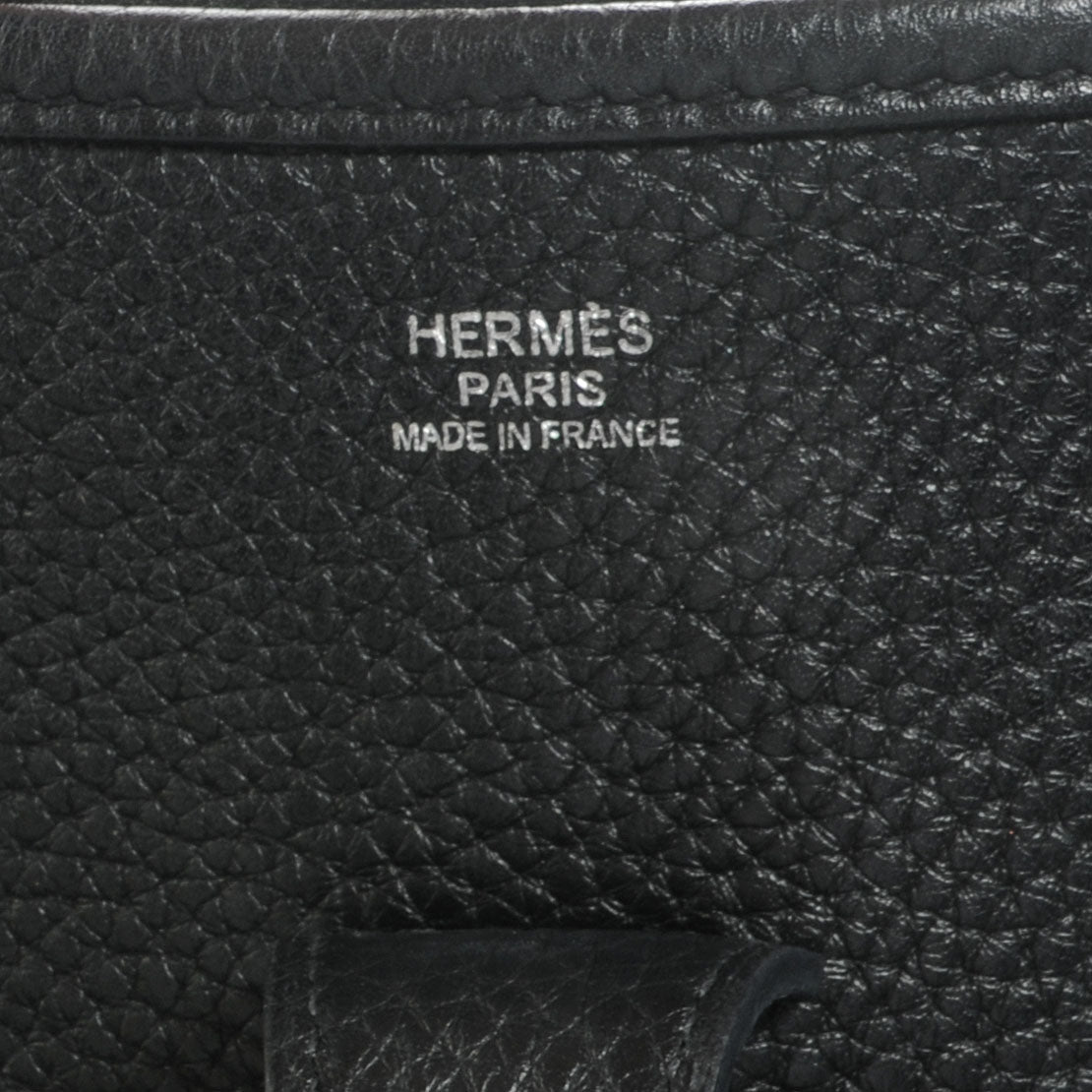 Hermes Taurillon Clemence Evelyne III GM Black 6 of 8