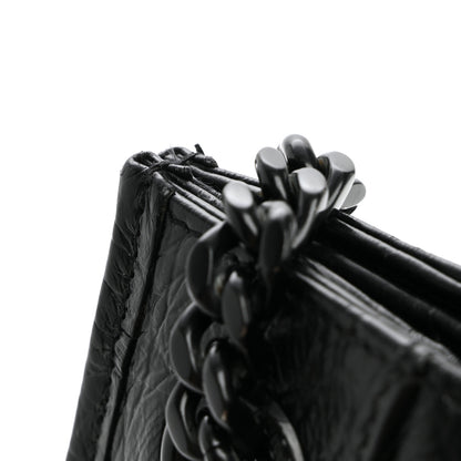 Saint Laurent Calfskin Crocodile Embossed Monogram Medium Niki Shopping Bag Black 11 of 11