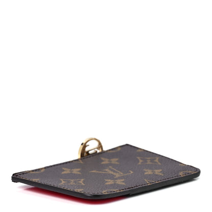 Louis Vuitton Monogram Zipped Romy Card Holder Red 4 of 11