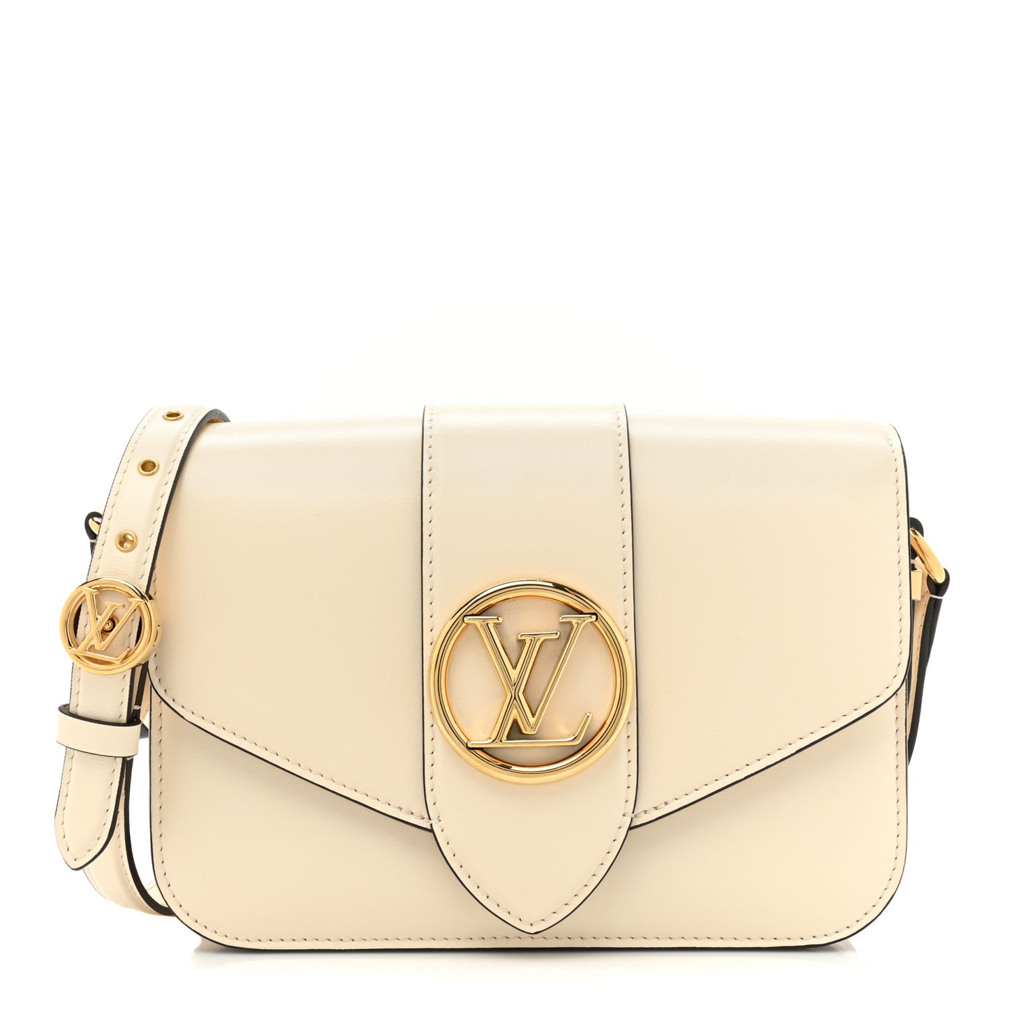 Smooth Calfskin LV Pont 9 Cream