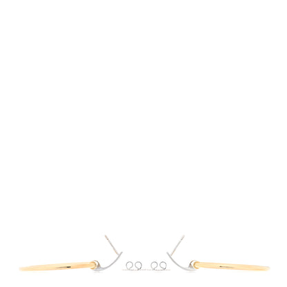 Roberto Coin 18K Yellow White Gold Diamond Classica Parisienne Round Drop Earrings 3 of 4