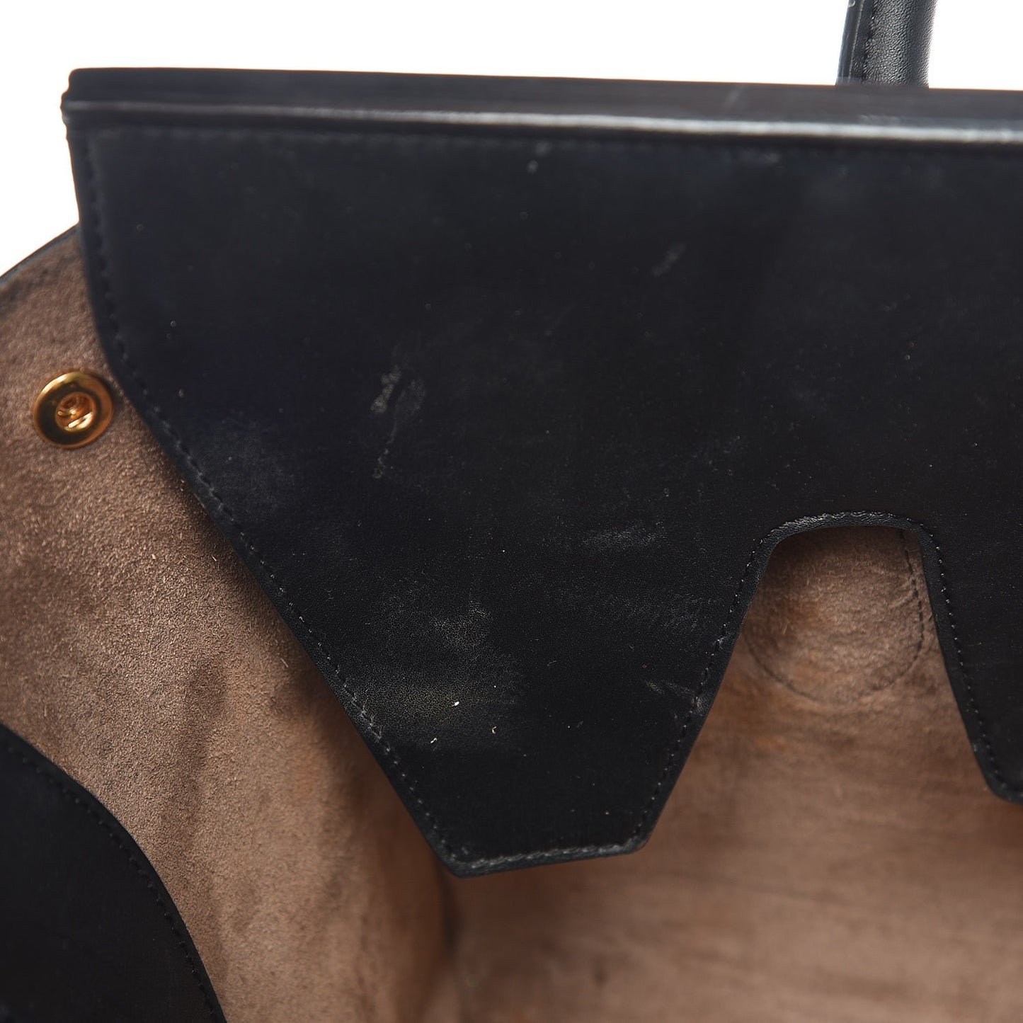 Smooth Calfskin Small Tie Knot Tote Black
