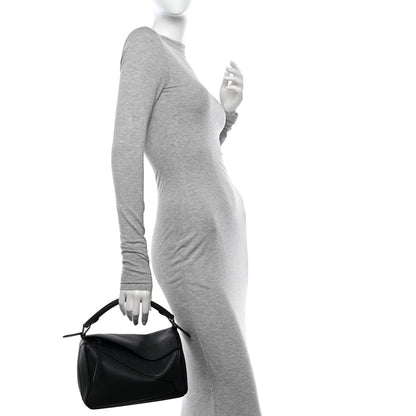 Loewe Calfskin Small Puzzle Bag Black 2 of 9