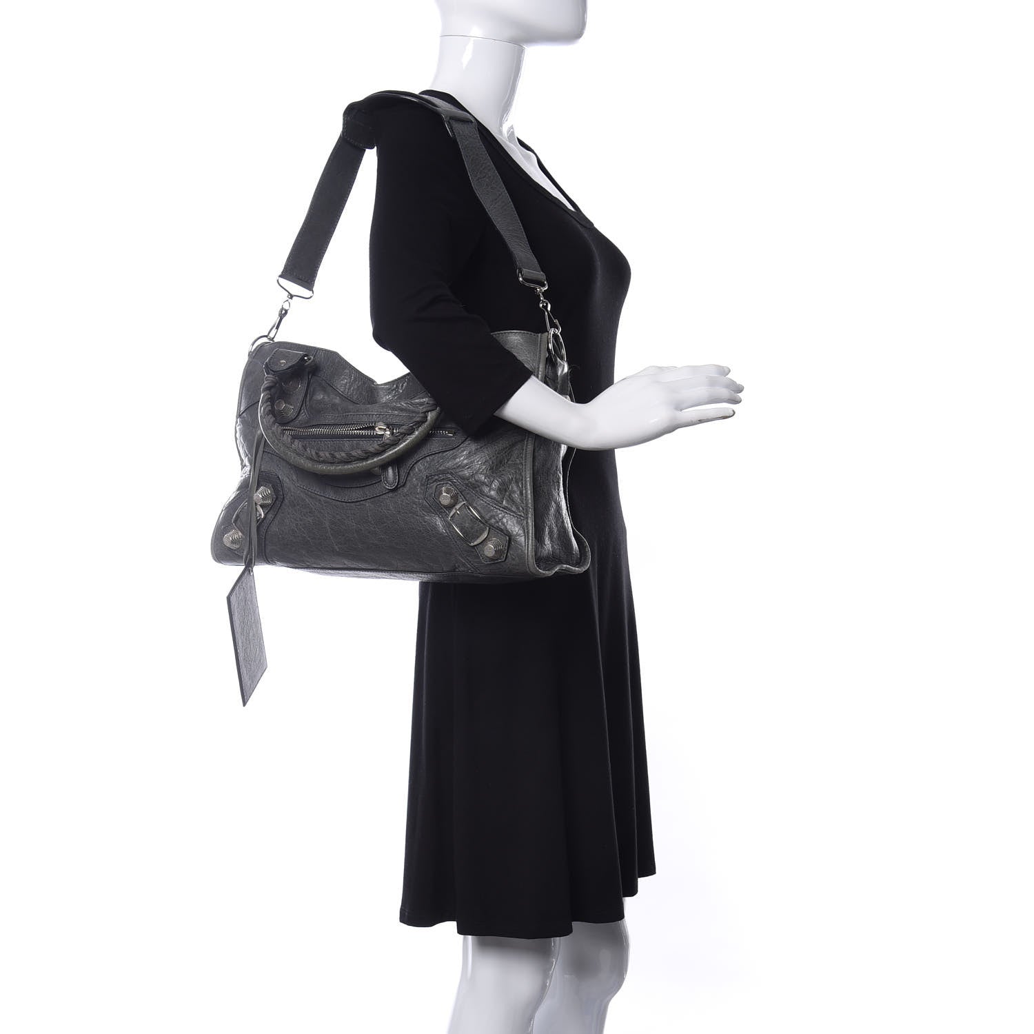 Balenciaga Agneau Giant 21 Silver Hardware City Anthracite 2 of 14