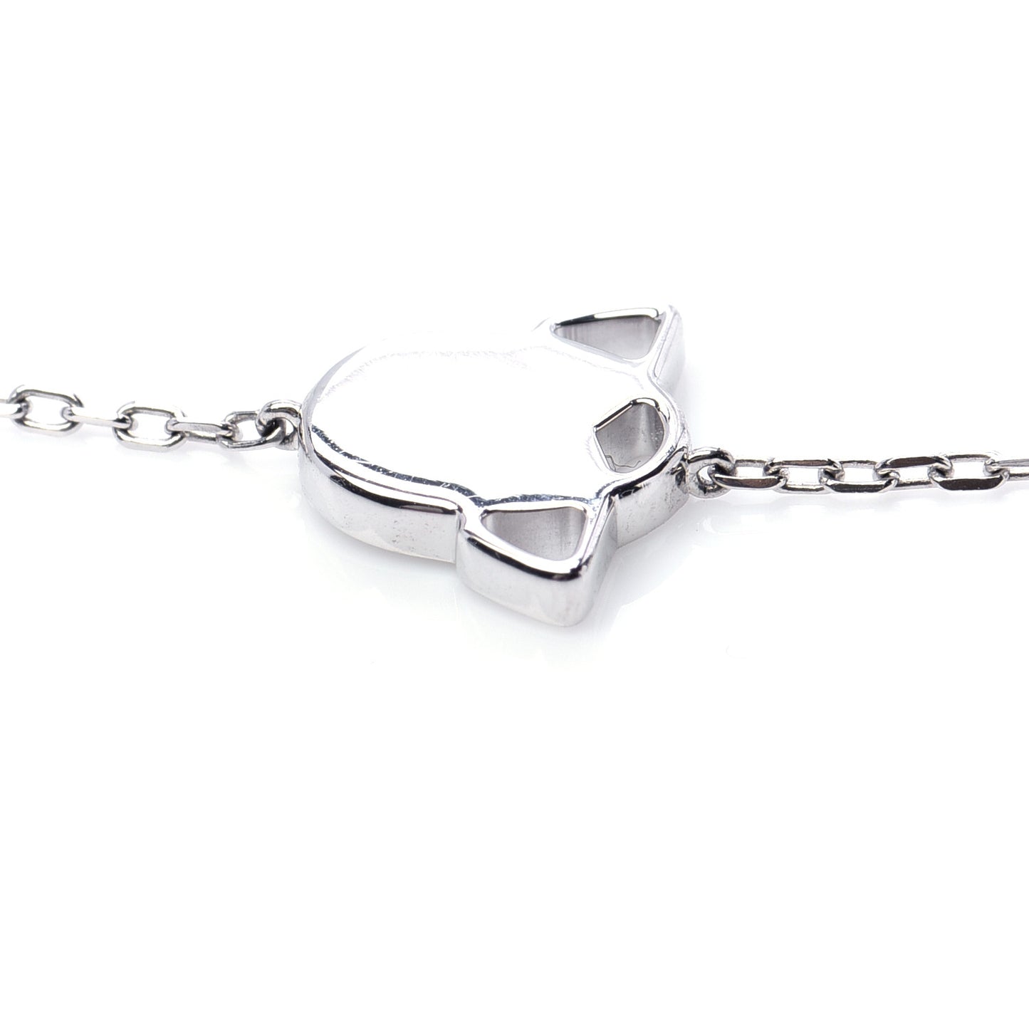 18K White Gold Diamond Scarab Bracelet