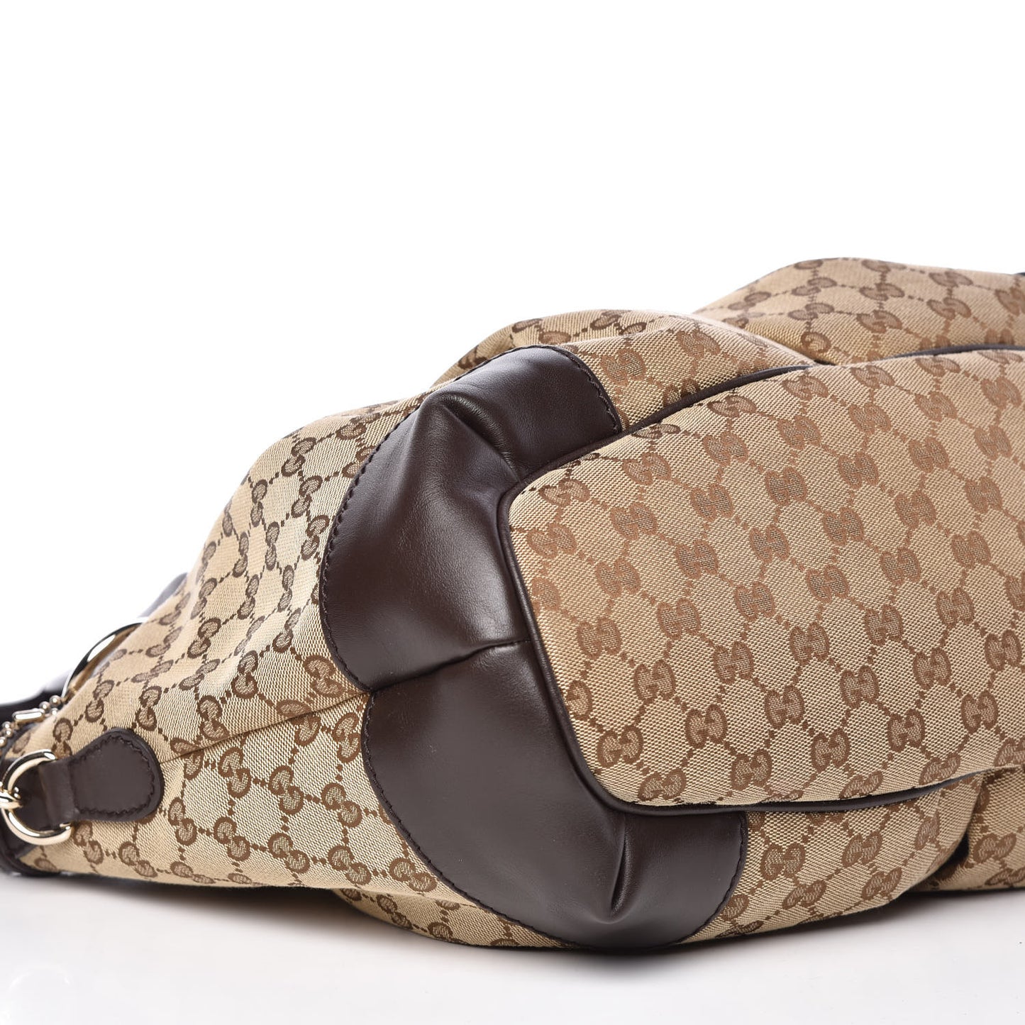 Monogram Large Sukey Top Handle Bag Beige Dark Brown