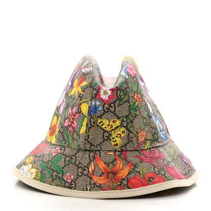Gucci GG Supreme Monogram Flora Bucket Hat White 3 of 11