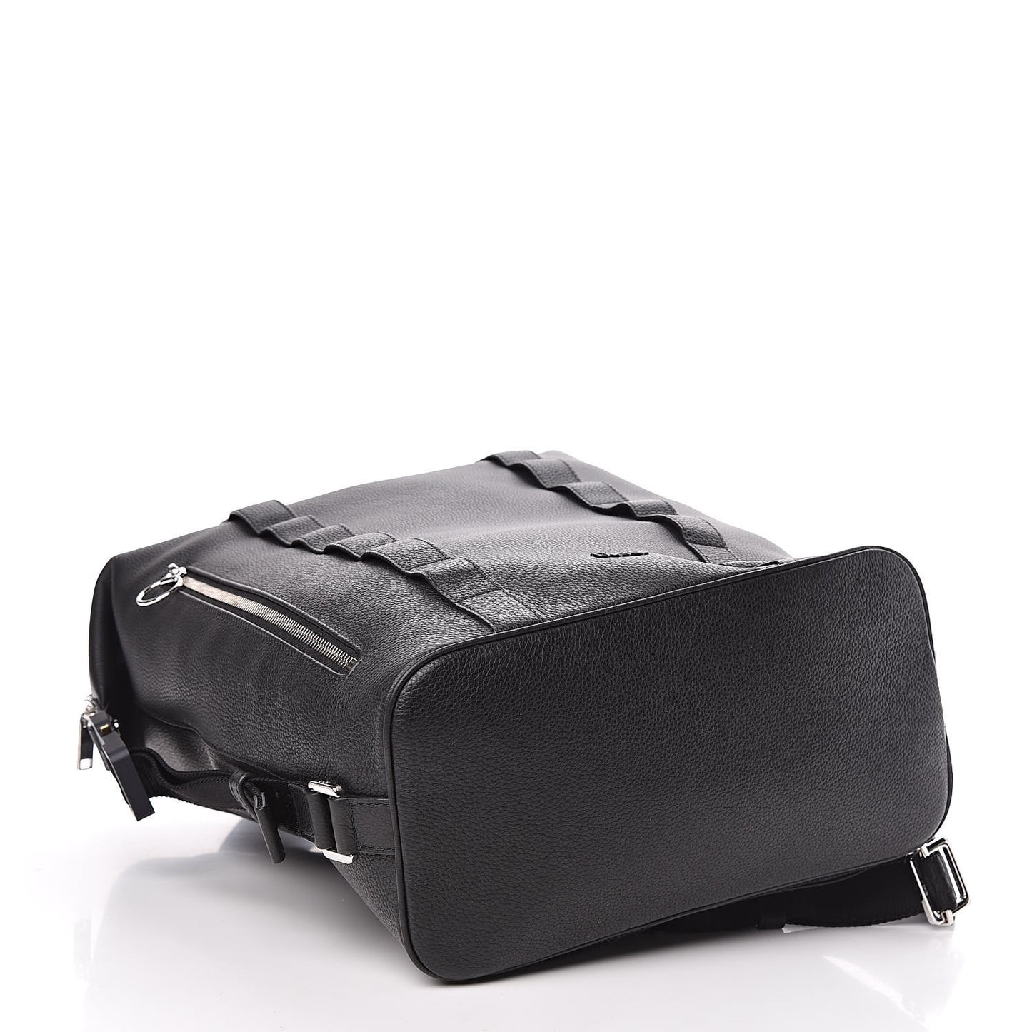Grained Calfskin Safari Backpack Black
