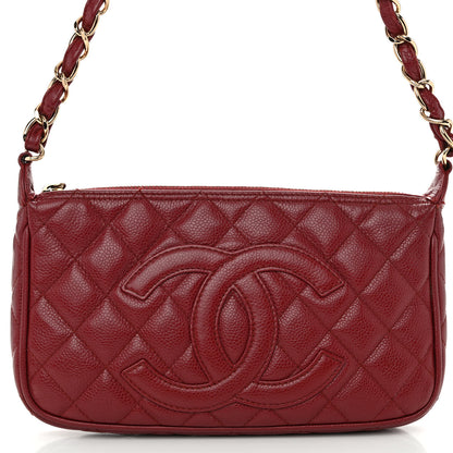 Chanel Caviar Quilted Timeless CC Shoulder Bag Red 8 of 13