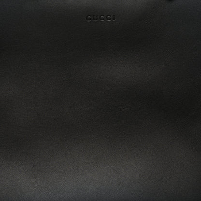 Gucci Nappa Bamboo Medium Nymphaea Top Handle Black 8 of 10