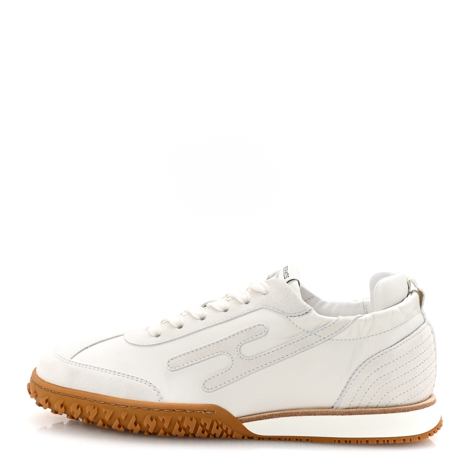 Hermes Nappa Suede Goatskin Jet Sneakers 36.5 White 1 of 9