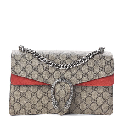 Gucci GG Supreme Monogram Small Dionysus Shoulder Bag Red 1 of 10