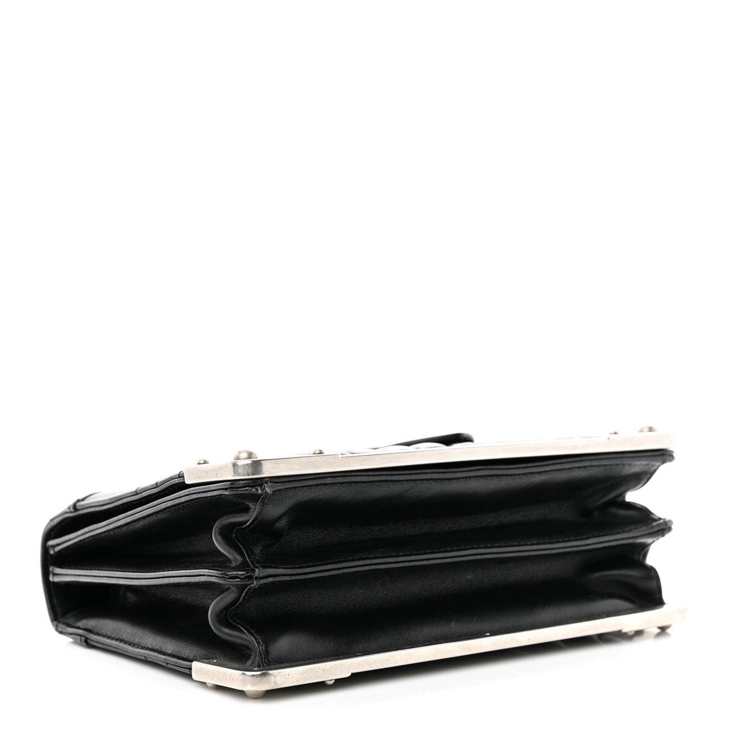 Soft Calfskin Impunture Diagramme Cahier Bag Black