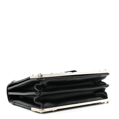 Prada Soft Calfskin Impunture Diagramme Cahier Bag Black 4 of 11