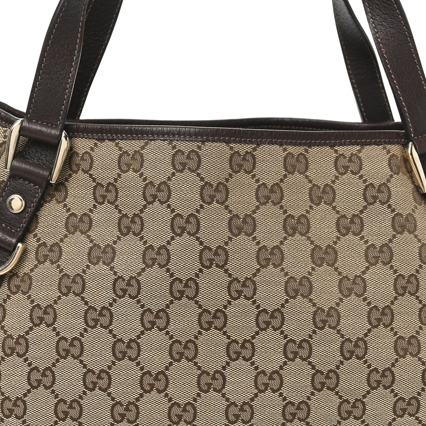 Monogram Medium Abbey Shoulder Bag Dark Brown