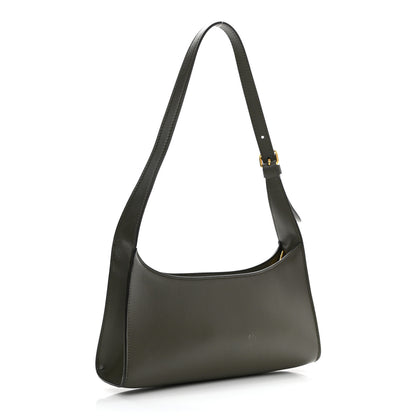 Celine Smooth Calfskin Cuir Triomphe Shoulder Bag Dark Army 3 of 10