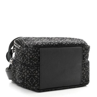 Loewe Jacquard Anagram Calfskin Mini Camera Bag Anthracite Black 4 of 10