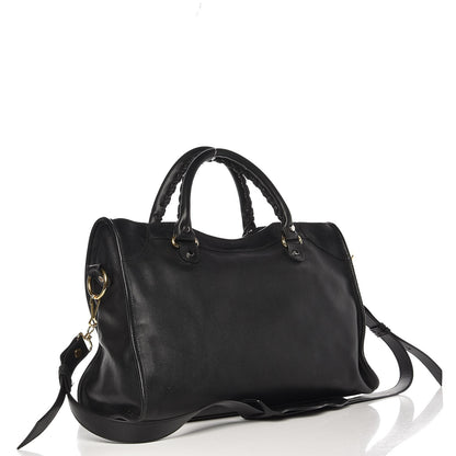 Balenciaga Veau Amp Plate Gold Hardware City Black 3 of 7