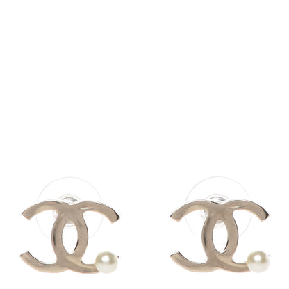 Chanel Pearl CC Earrings Gold 1 of 4