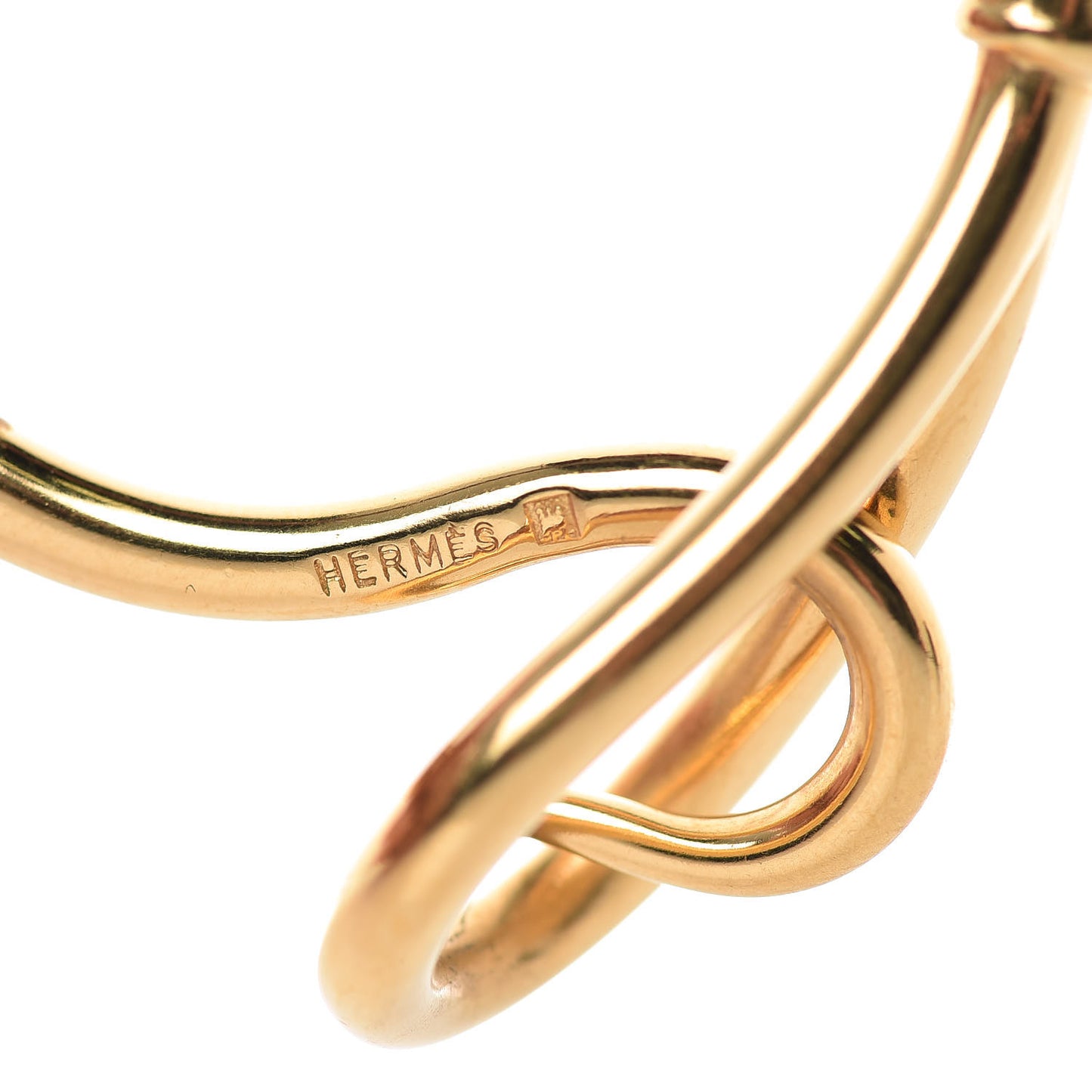 Natural Bridle Jumbo Hook Bracelet Bouton