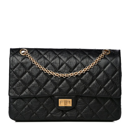 Chanel Aged Calfskin Quilted 2.55 Reissue 226 Flap Black 1 of 17