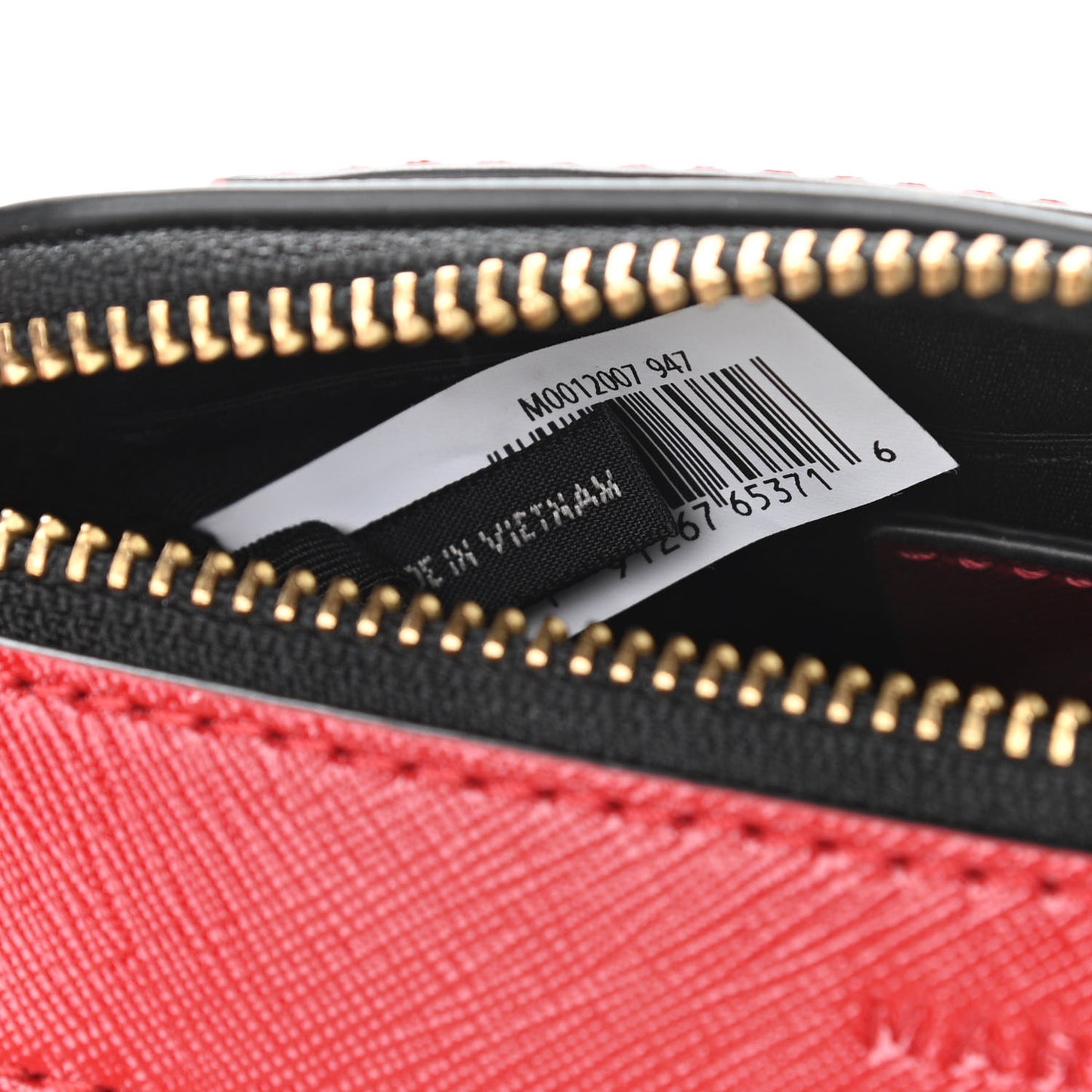 Saffiano Small Snapshot Camera Bag Red Multicolor