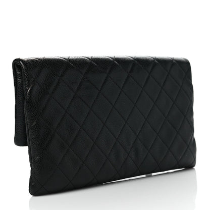 Chanel Caviar Quilted CC Beauty Clutch Black 3 of 11