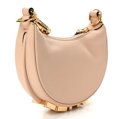 Fendi Vitello Grace Matte Nano Fendigraphy Hobo Charm Light Rose 2 of 10