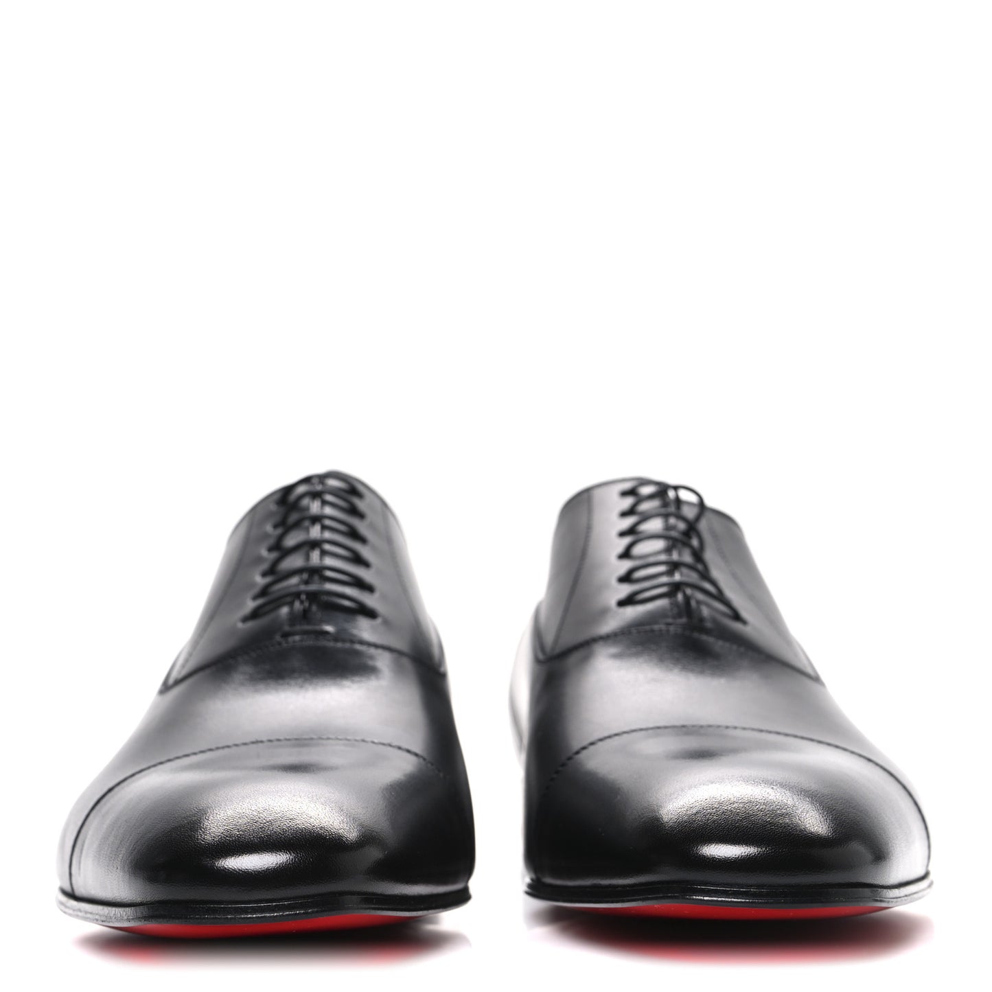 Calfskin Mens Greggo Flat Oxfords 41 Black