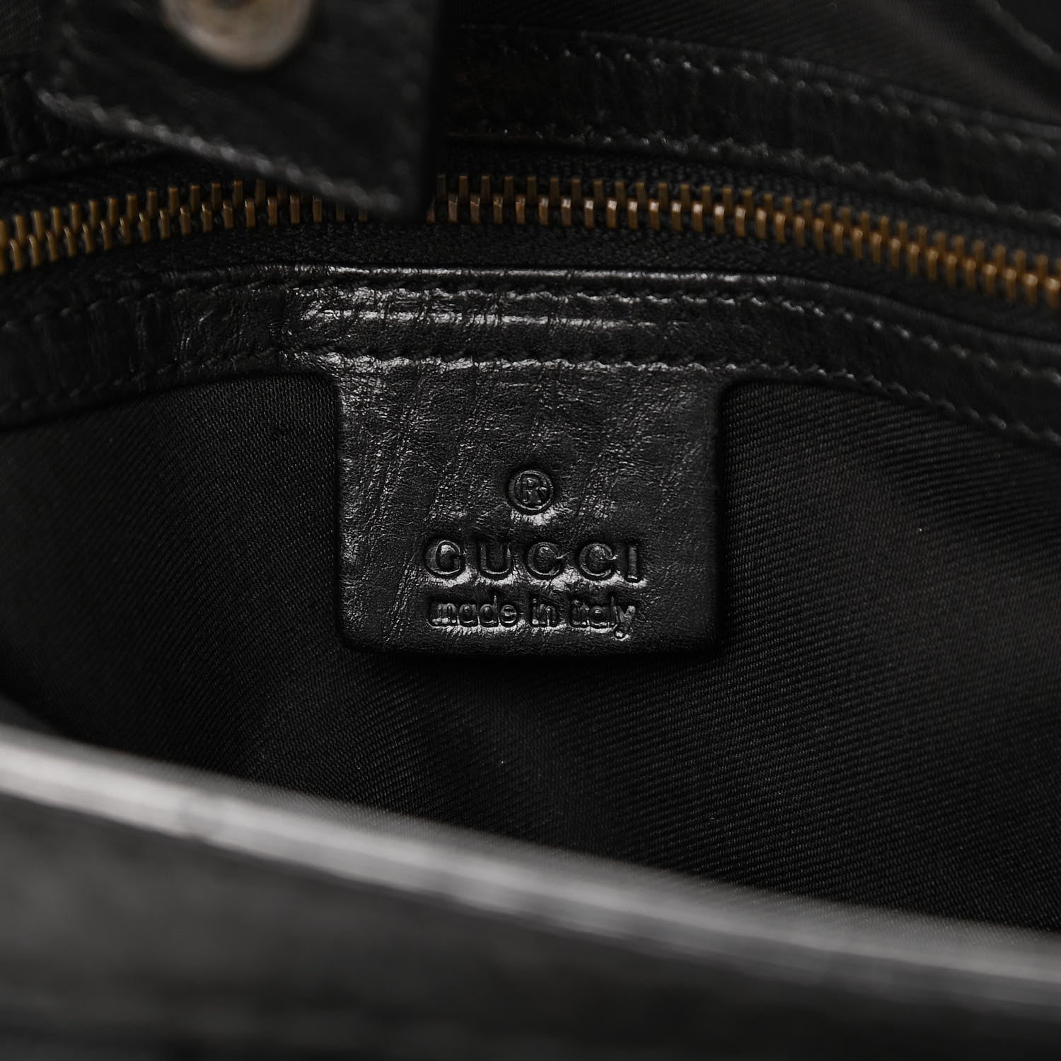 Gucci Monogram Medium Jockey Tote Black 10 of 14